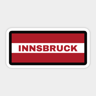 Innsbruck City in Austrian Flag Sticker